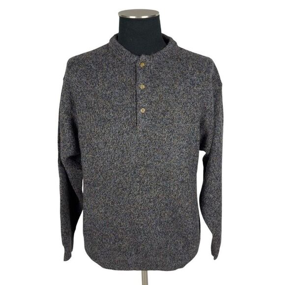 Pendleton 100% Wool Knit Henley - Men’s L - Picture 1 of 7